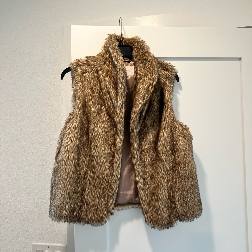 BCBG Fur Vest